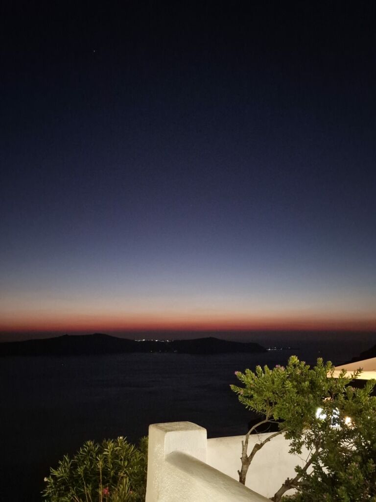 Santorini at night 