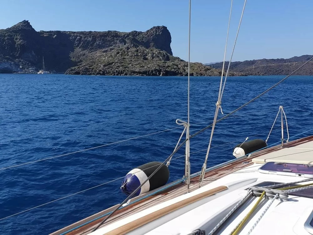 Santorini Sailing cruise on a luxury yacht