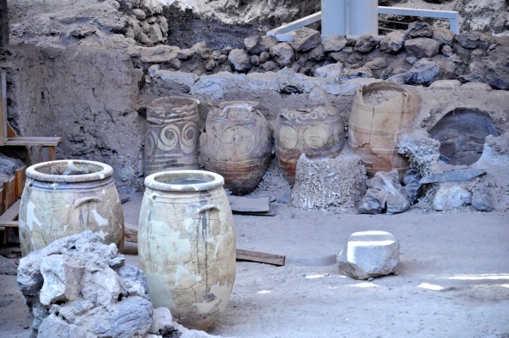 Findings from the excavations in Akrotiri