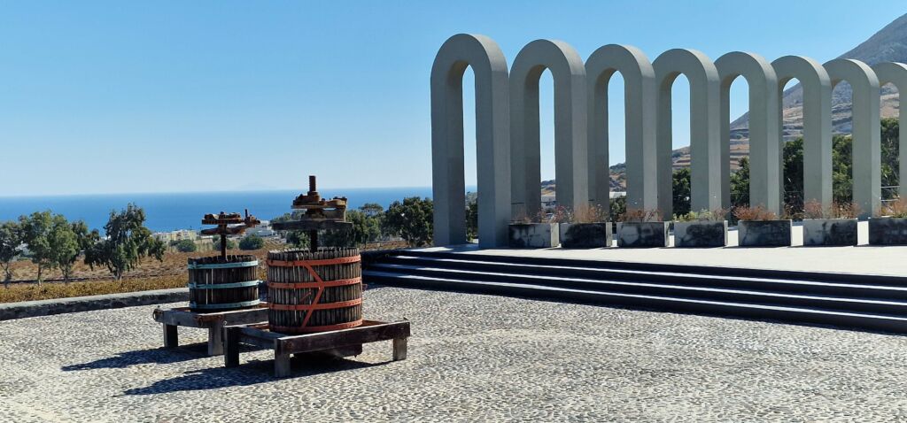 Estate Argyros winery in Santorini