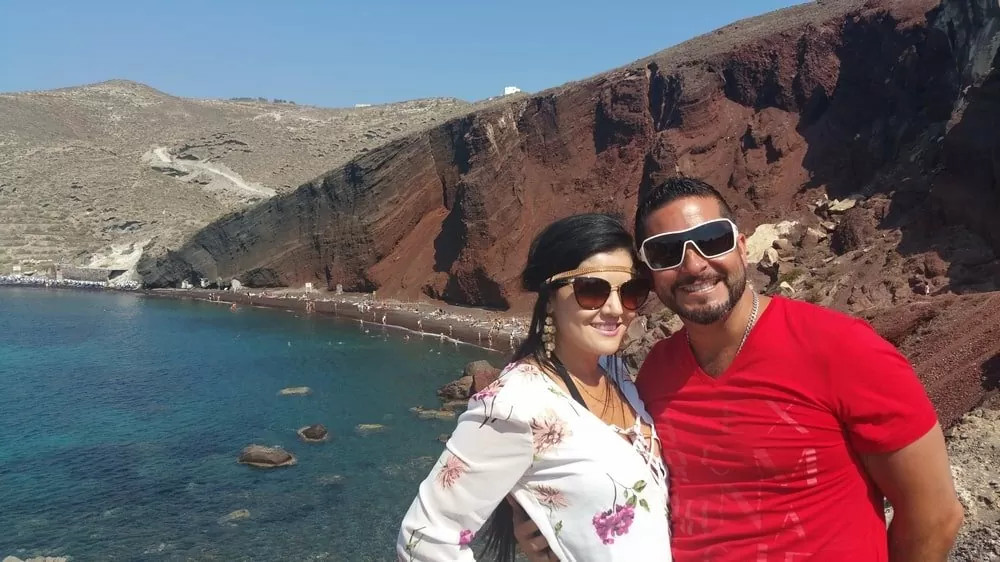 visit the Red Beach in our Tailor Made private tours in santorini
