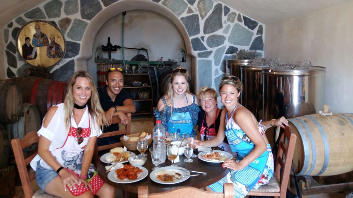 Santorini Cooking Class & Wine Tasting in a Local Farm