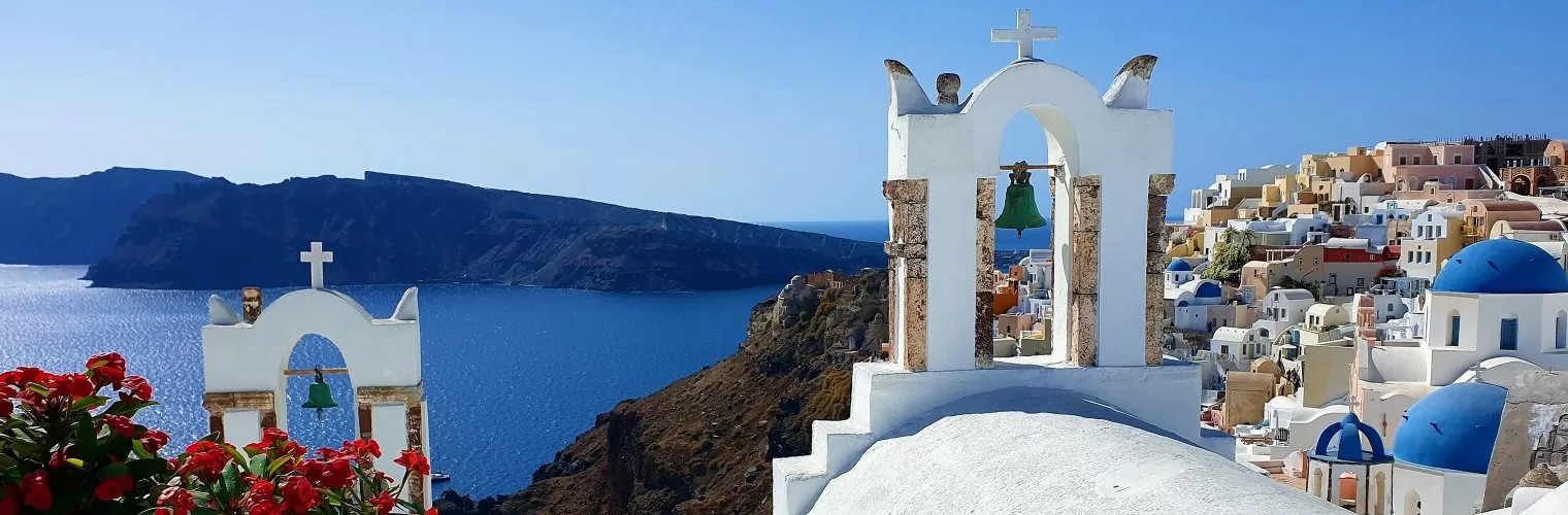 Bell tower in Oia with caldera views - Things to do in Santorini