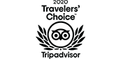 Travelers' choice badge from Tripadvisor